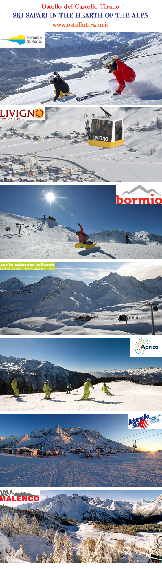 offerta settimana bianca ski safari livigno bormio valfurva st moritz aprica valmalenco trenino rosso diavolezza