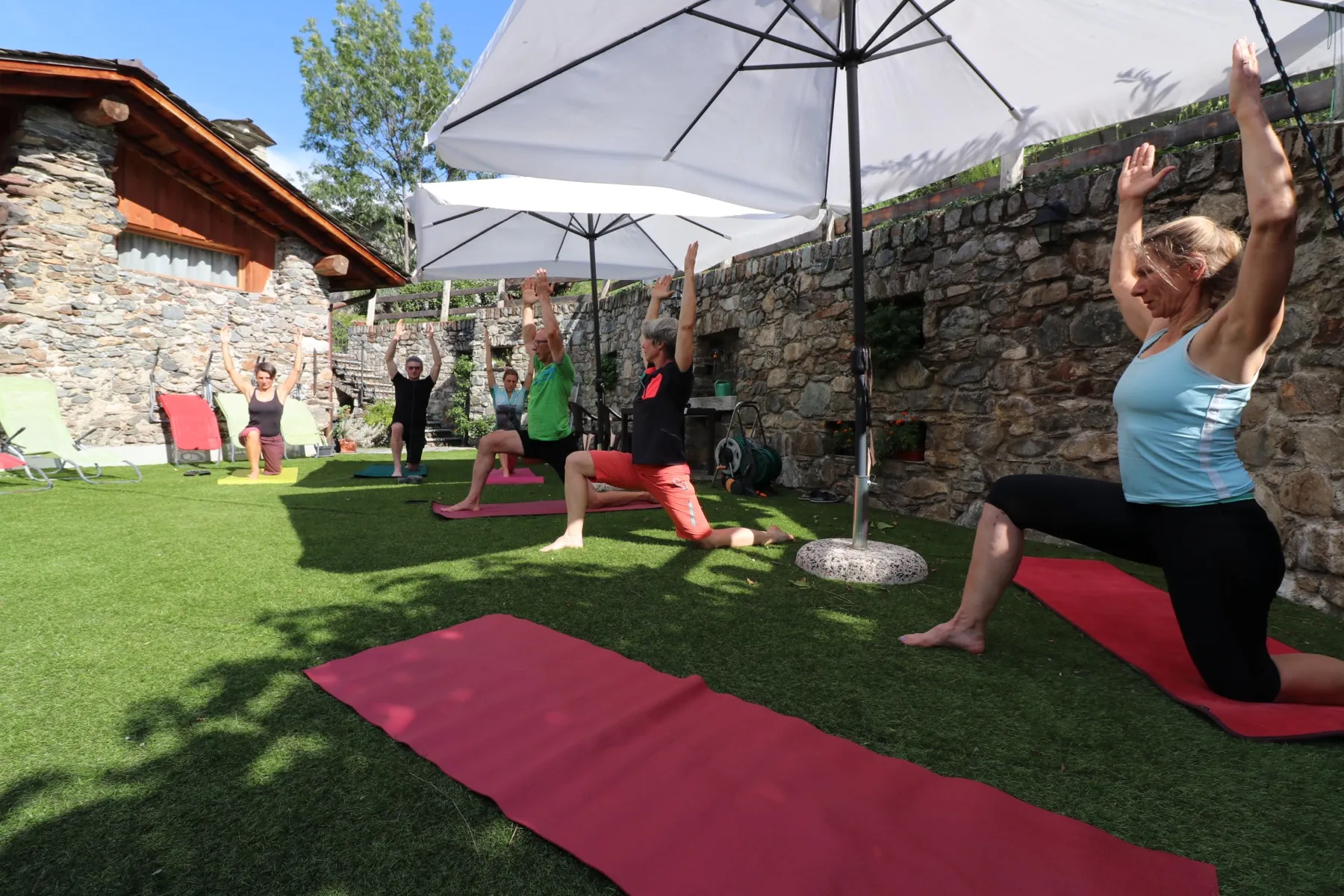Yoga all'aperto