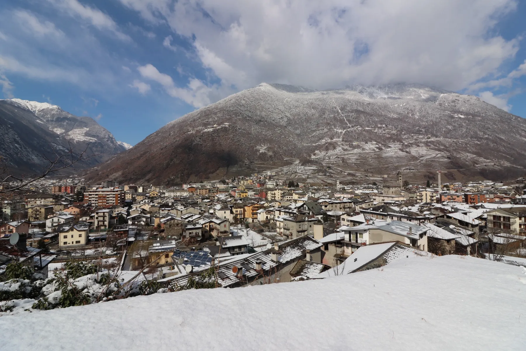 Terrazzamenti nella neve